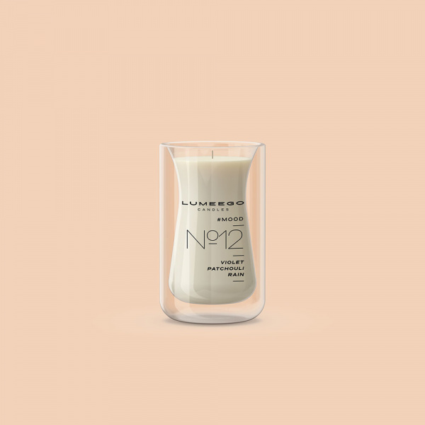 【アウトレット50%OFF】グラス入りキャンドル 250ml / ドッピオウェーブno12