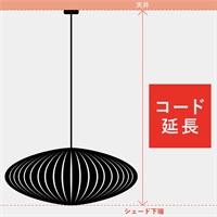 コード延長 全長4mまで 引掛けシーリング付きHerman Miller（ハーマン
