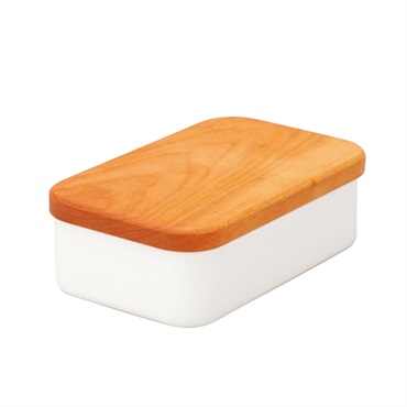 バターケース 浅型(ホワイト)