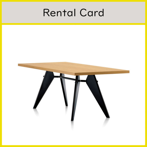 【レンタルサービス】EMテーブル ソリッドオーク W180cm / EM Table (vitra ヴィトラ)