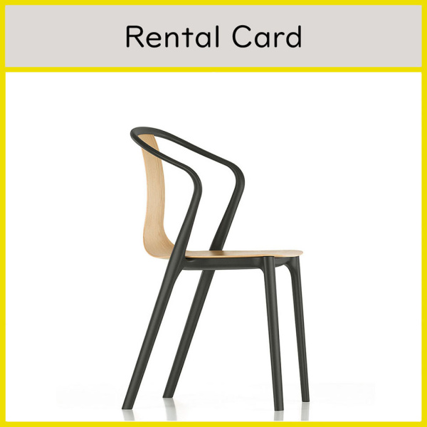 【レンタルサービス】ベルヴィル アームチェア ウッド Belleville Arm Chair Wood /  ナチュラルオーク (vitra ヴィトラ)