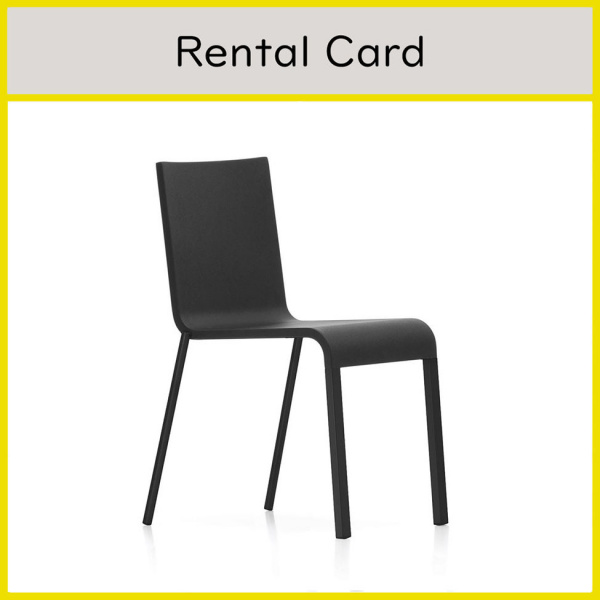 【レンタルサービス】.03 ゼロスリー / ベーシックダーク(座) × ブラック(脚) (vitra ヴィトラ)	