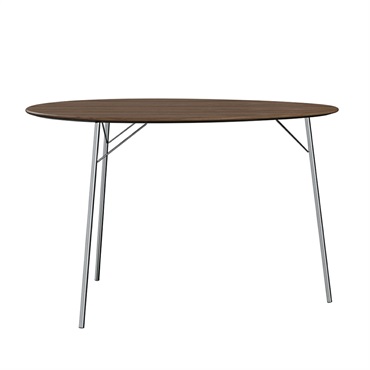 【アウトレット20%OFF】エッグテーブル  FH3603 W115×D84cm / ウォルナット 