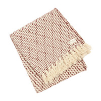 コットンブランケット カルサーダ / ボルドー ナチュラルChicoracao