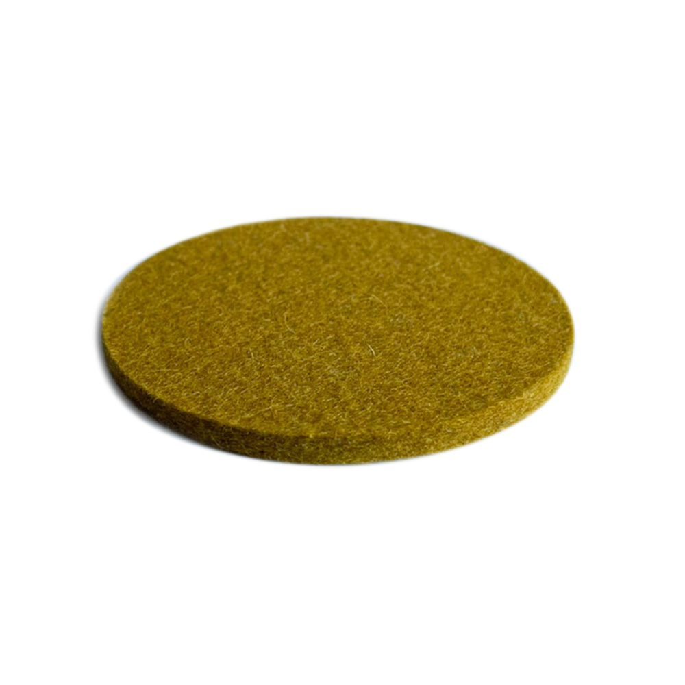 フェルト ラウンドコースター(フェルト ラウンドコースター φ9cm / マスタード)