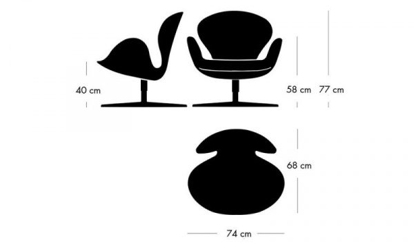スワンチェア 3320 / エッセンシャルレザー ラーバ【国内在庫品 スワンチェア 3320 / エッセンシャルレザー ラーバ【国内在庫品