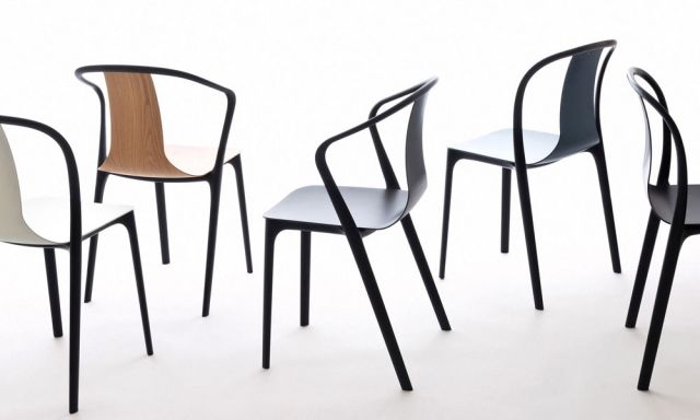 ベルヴィル アームチェア Belleville Arm Chair Plastic / シーブルー