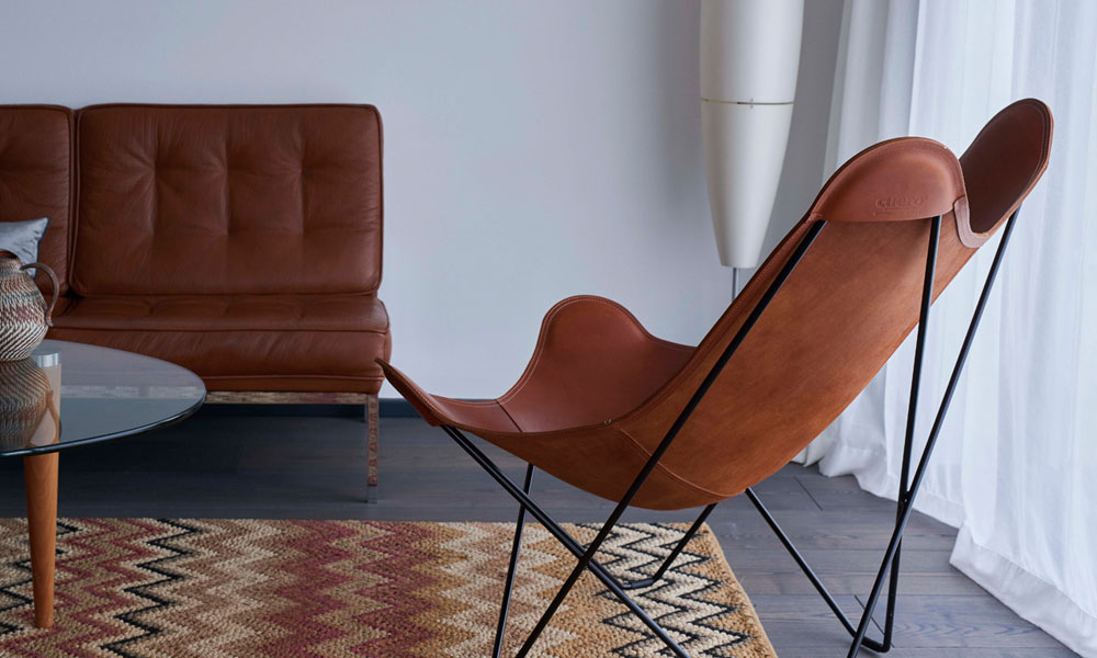 ビーケーエフ バタフライチェア マリポサ BKF Chair / ブラウン (Cuero