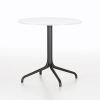 ベルヴィル テーブル ラウンド φ79.6cm ホワイト×ディープブラック インドア用 / Belleville Table (vitra ヴィトラ)
