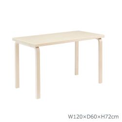 80Aテーブル アアルトテーブル / バーチ W120×D60cm