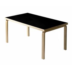 82Bテーブル アアルトテーブル / ブラックリノリウム W135×D85cm 