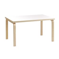 テーブル82B / ホワイトラミネート W135×D85cm 