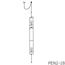 AKARI あかり PEN2-18 / ロングシェードペンダントJ1用器具 LED電球仕様 2灯式