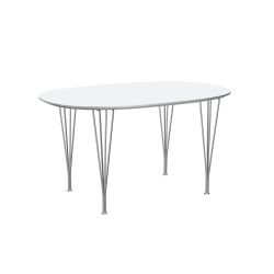 スーパー楕円テーブル B611 / ホワイト W135×D90cm