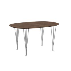 スーパー楕円テーブル B611 / ウォルナット W135×D90cm