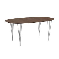 スーパー楕円テーブル B616 / ウォルナット W170×D100cm