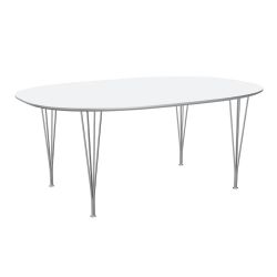 スーパー楕円テーブル B613 / ホワイト W180×D120cm