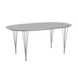 スーパー楕円テーブル B616 W170×D100cm / グレーエフェソ