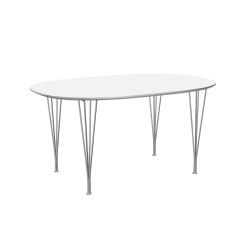 スーパー楕円テーブル B612 / ホワイト  W150×D100cm
