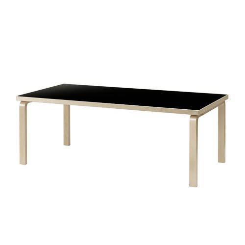 86テーブル アアルトテーブル / ブラックリノリウム W210×D100cm  (Artek / アルテック)
