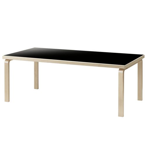 86Aテーブル アアルトテーブル / ブラックリノリウム W240×D100cm  (Artek / アルテック)