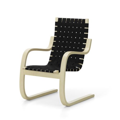 406 アームチェア ナチュラル ブラックウェビング / 406 Arm Chair (Artek / アルテック)