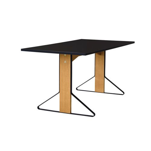 REB012 カアリテーブル / ブラックリノリウム Kaari Table W160×D80cm (Artek / アルテック)