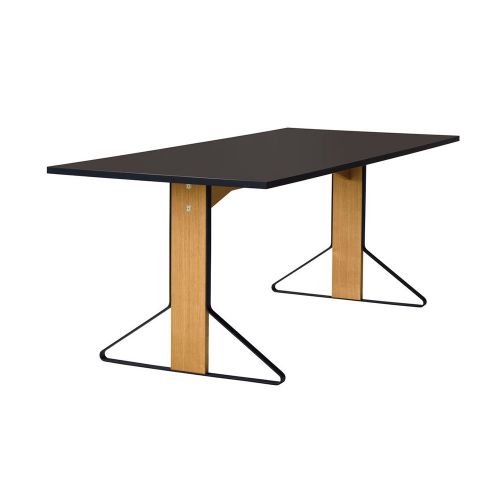 カアリテーブル REB001 / ブラックリノリウム Kaari Table W200×D85cm (Artek / アルテック)