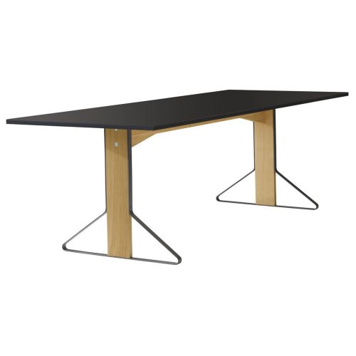 カアリテーブル REB002 / ブラックリノリウム Kaari Table W240×D90cm (Artek / アルテック)