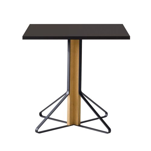 カアリテーブル REB011 / ブラックリノリウム Kaari Table W75×D75cm (Artek / アルテック)