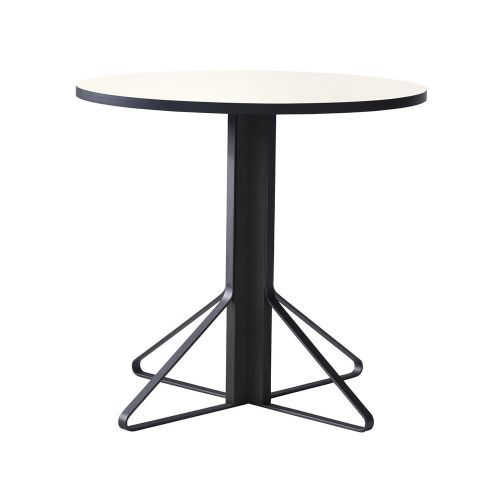 REB003 カアリテーブル / ホワイトグロッシーラミネート Kaari Table φ80×H74cm (Artek / アルテック)