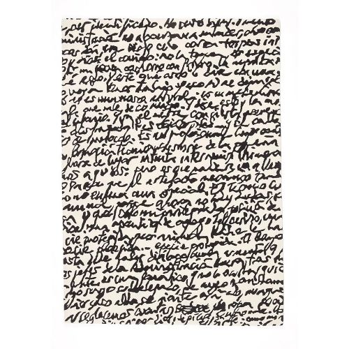 Black on White Manuscrit / ラグマット マニュスクリット / 200×300cm (nanimarquina / ナニマルキーナ)