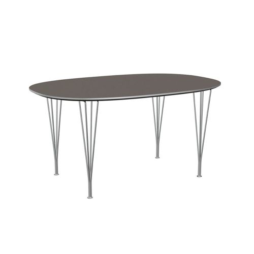 スーパー楕円テーブル B612 / グレー W150×D100cm （FRITZ HANSEN / フリッツ・ハンセン）