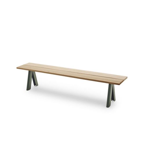 オーバーラップ ベンチ 200cm ハンターグリーン / Overlap bench (SKAGERAK / スカゲラック)