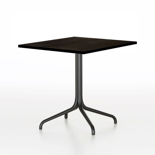 ベルヴィル テーブル スクエア 75×75cm ダークオーク×ディープブラック インドア用  / Belleville Table (vitra ヴィトラ)