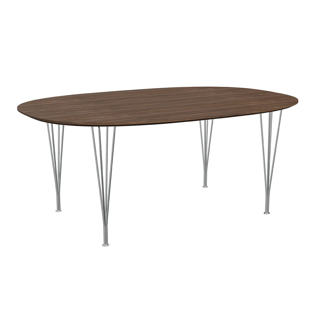 スーパー楕円テーブル B613 / ウォルナット W180×D120cm Super