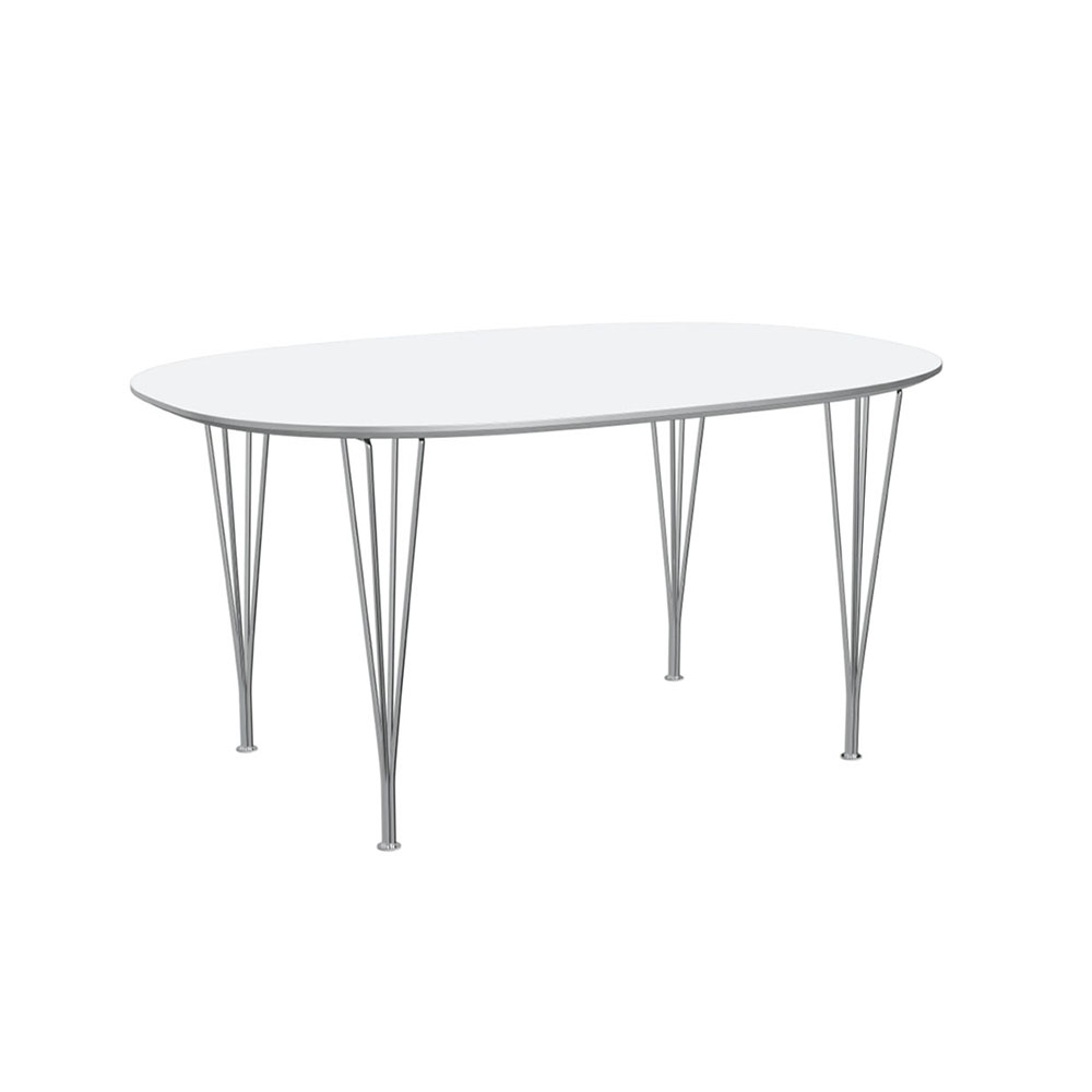 スーパー楕円テーブル B612 / ホワイト W150×D100cm Super elliptical