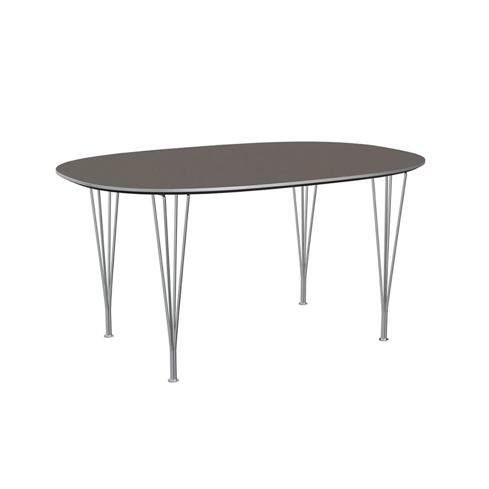 スーパー楕円テーブル B612 / グレー W150×D100cm （FRITZ HANSEN