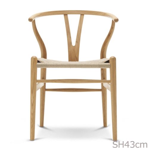 Yチェア CH24 SH43cm / オーク材 オイル仕上げ  日本サイズ【国内在庫品】 (Carl Hansen & Son / カールハンセン＆サン)