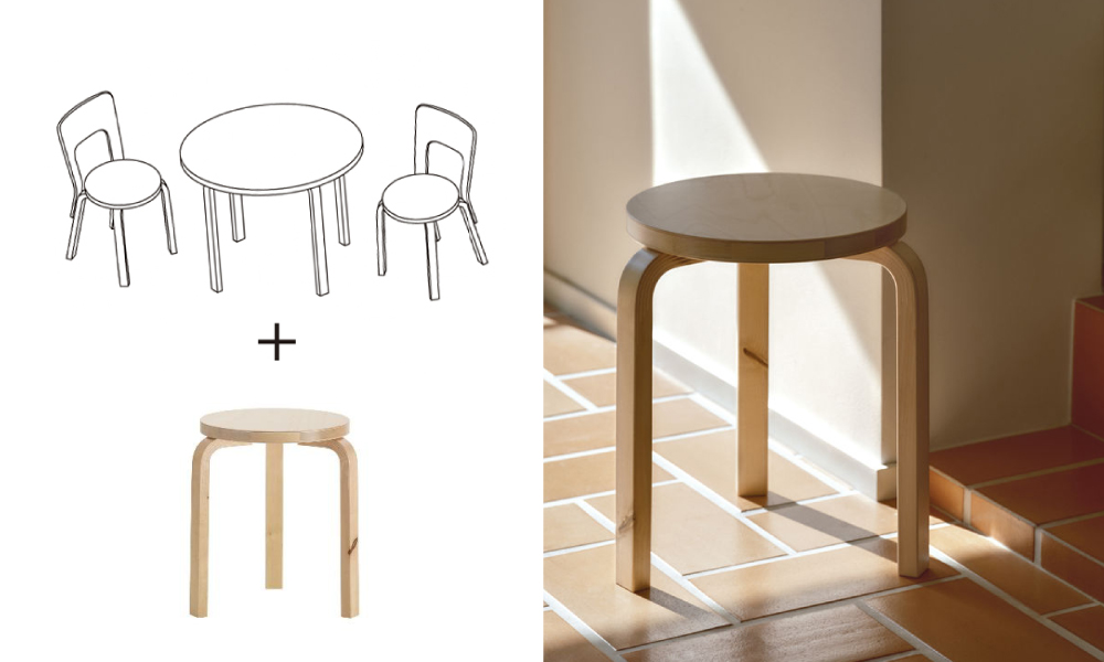 Stool 60 Wild Birch